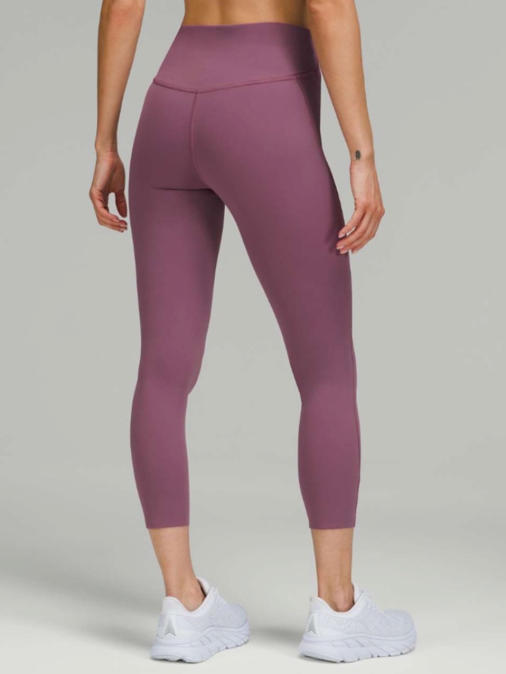 🍋 Lululemon Base Pace High-Rise Crop 23" Vintage Plum 2